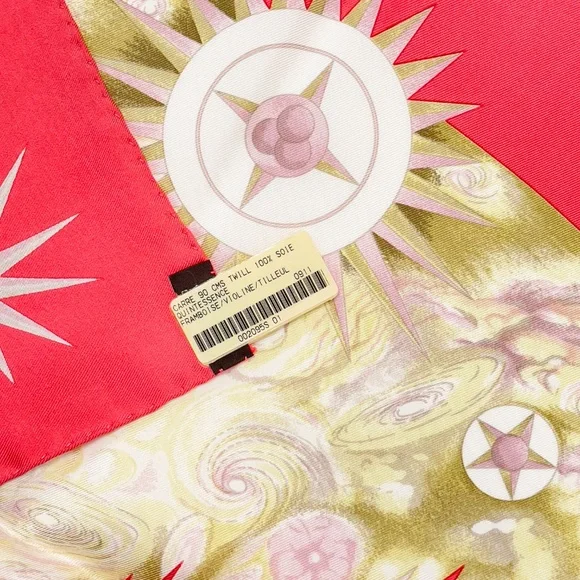 NWT Hermes Scarf "Quintessence" in Coral - Picture 3 of 9
